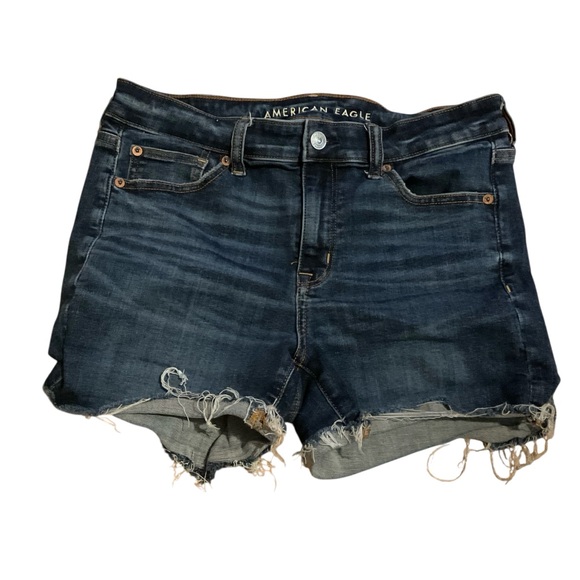 American‎ Eagle jorts Distressed micro mini cutoff - Picture 1 of 2